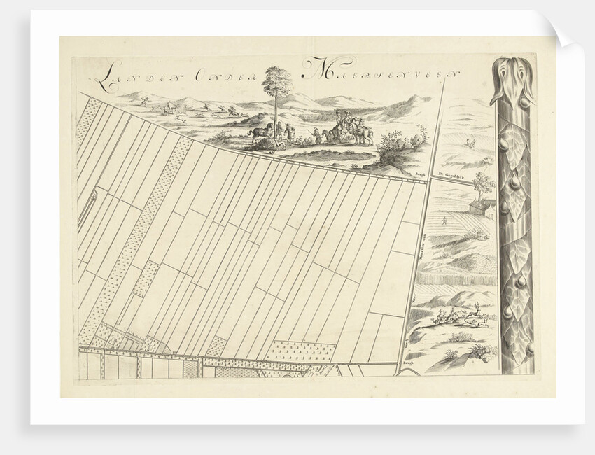 Map of the heerlijkheid Maarsseveen by Philibert Bouttats