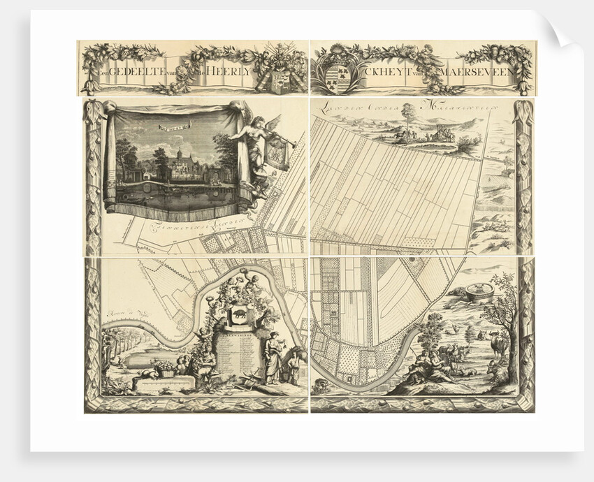 Map of the heerlijkheid Maarsseveen by Philibert Bouttats