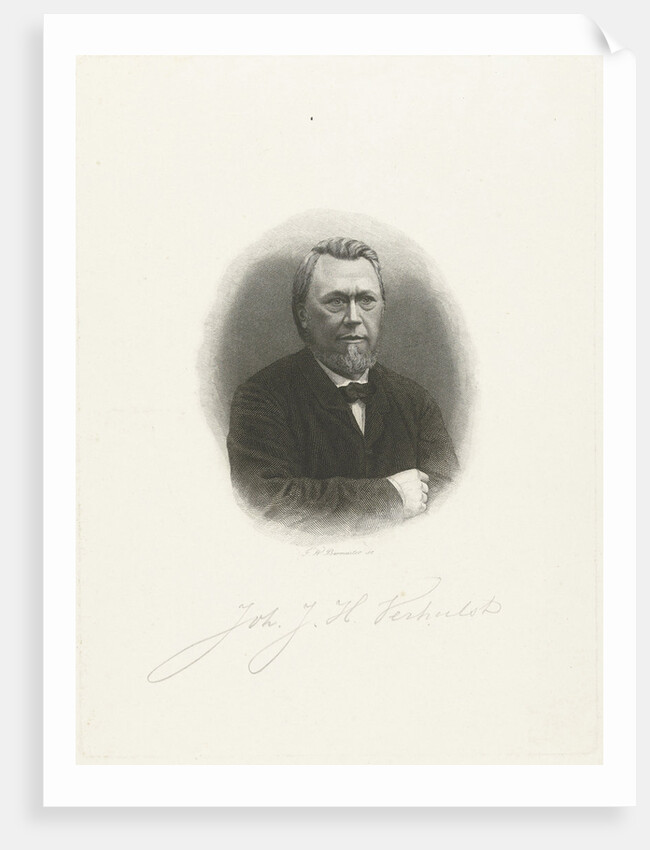 Portrait of Johannes Verhulst by Friedrich Wilhelm Burmeister