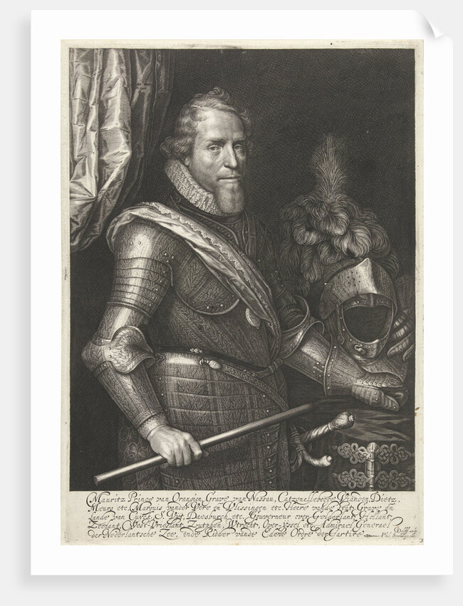 Portrait of Maurits, Prince of Orange by Philips Jacobsz van Steenwegen