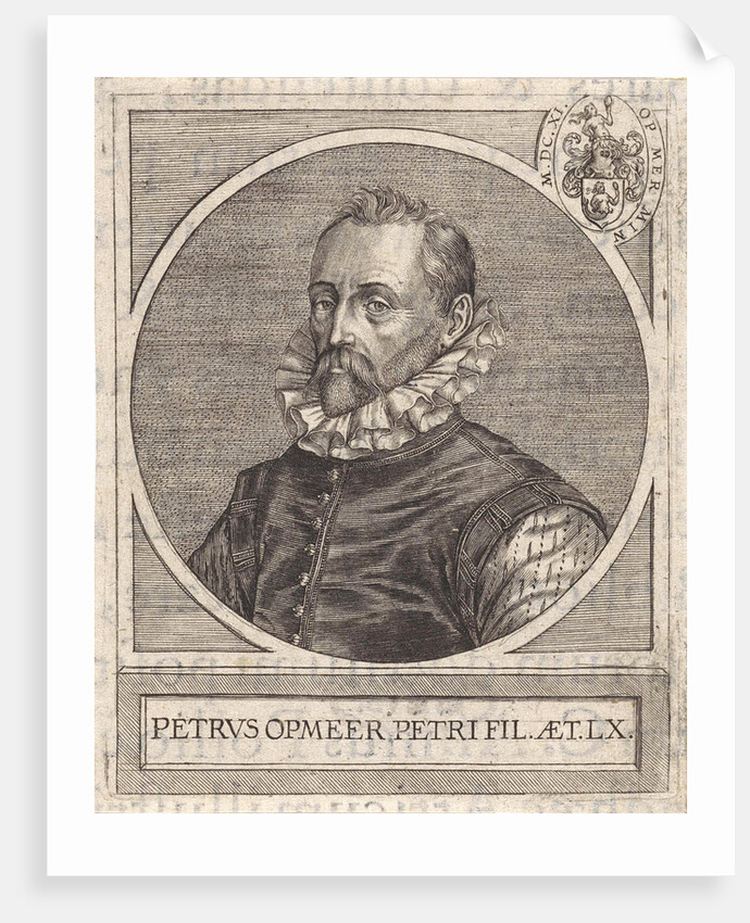 Portrait of Peter van Opmeer, at the age of 60 by Johannes Wierix