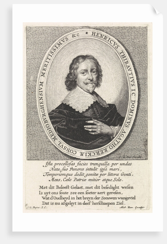 Portrait Of Hendrick Thibaut by Michiel Roman
