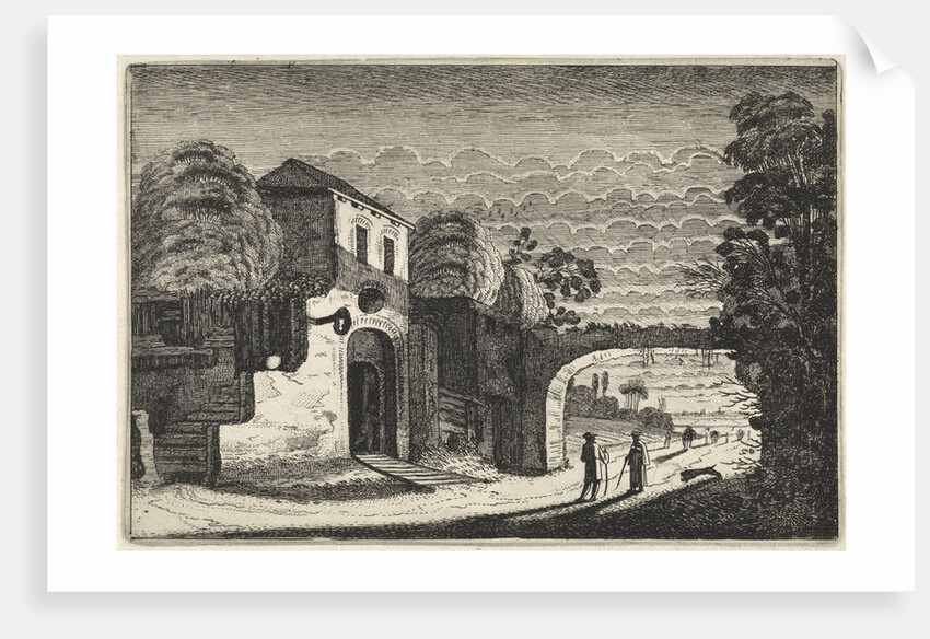 Figures at a tavern at night by Jan van de Velde II