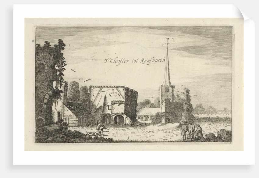 View of the ruins of the Abbey of Rijnsburg by Robert de Baudous