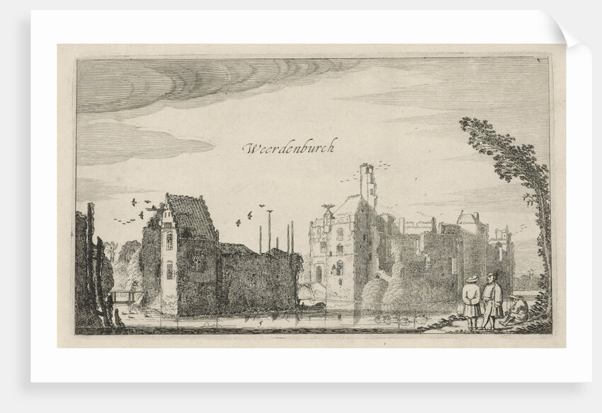 View of the ruins of Castle Waardenburg by Robert de Baudous