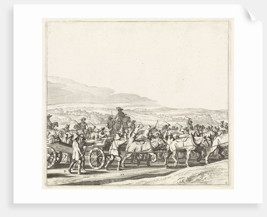 Exodus from the Spanish army from Maastricht, 1632 (plate 4) by Claes Jansz. Visscher II