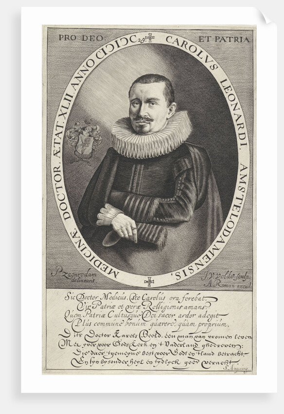 Portrait of Carolus Leonardi by Adriaen Roman I