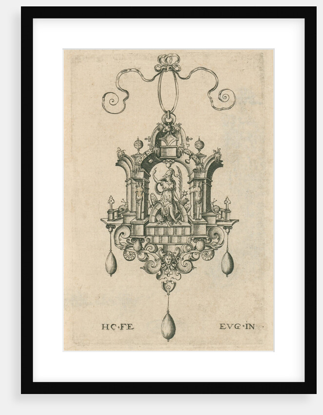 Pendant with Victoria ? by Hieronymus Wierix