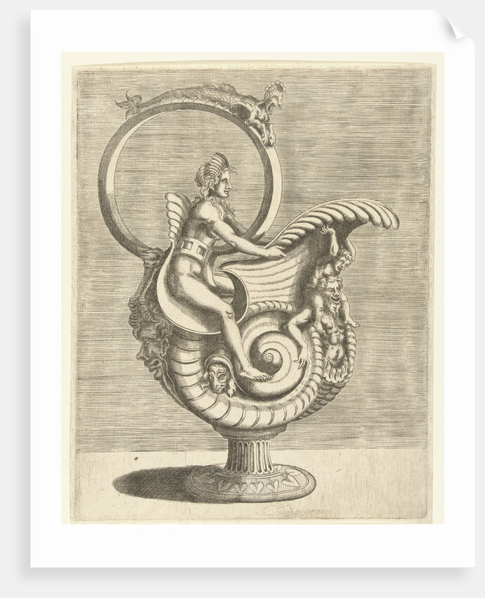 Jug in the shape of a snail shell by Hieronymus Cock