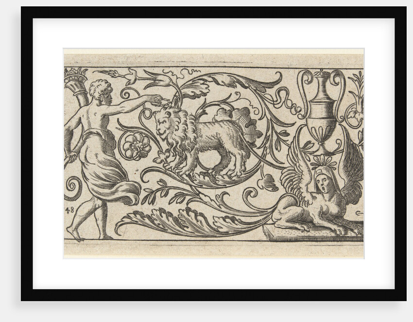 Frieze with lion by Anonymous