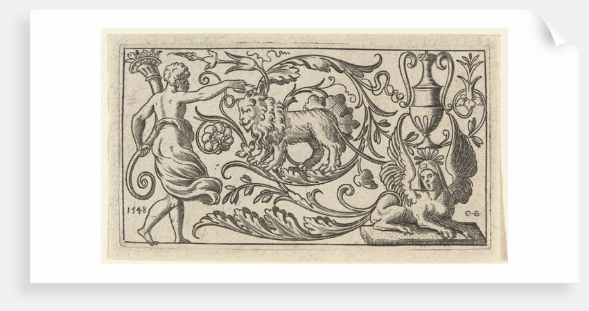 Frieze with lion by Anonymous