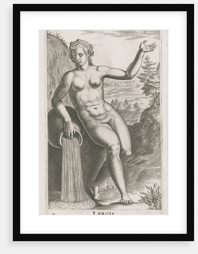 Water Nymph Largia by Philips Galle