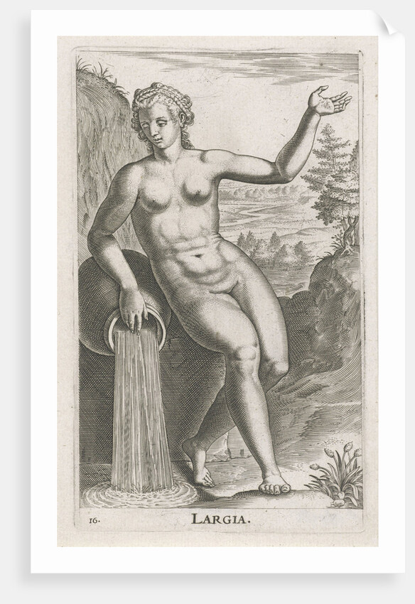 Water Nymph Largia by Philips Galle