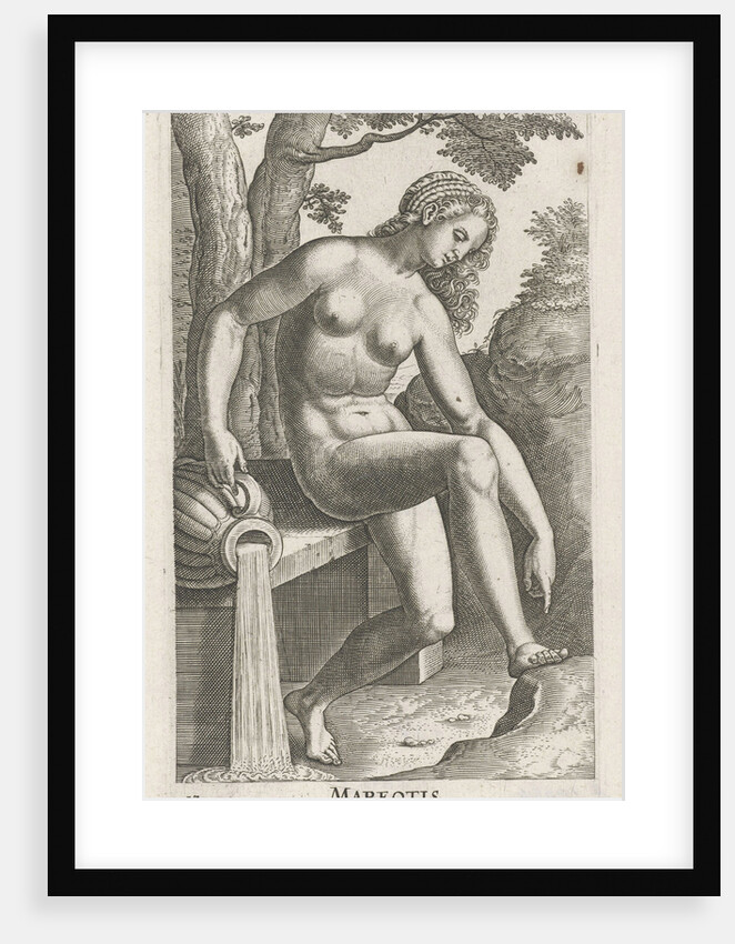 Water Nymph Mareotis by Philips Galle