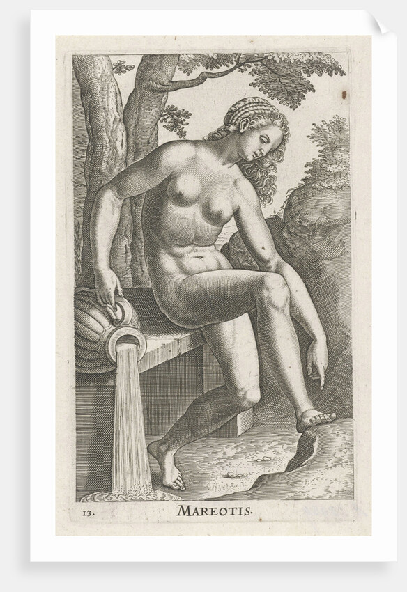 Water Nymph Mareotis by Philips Galle