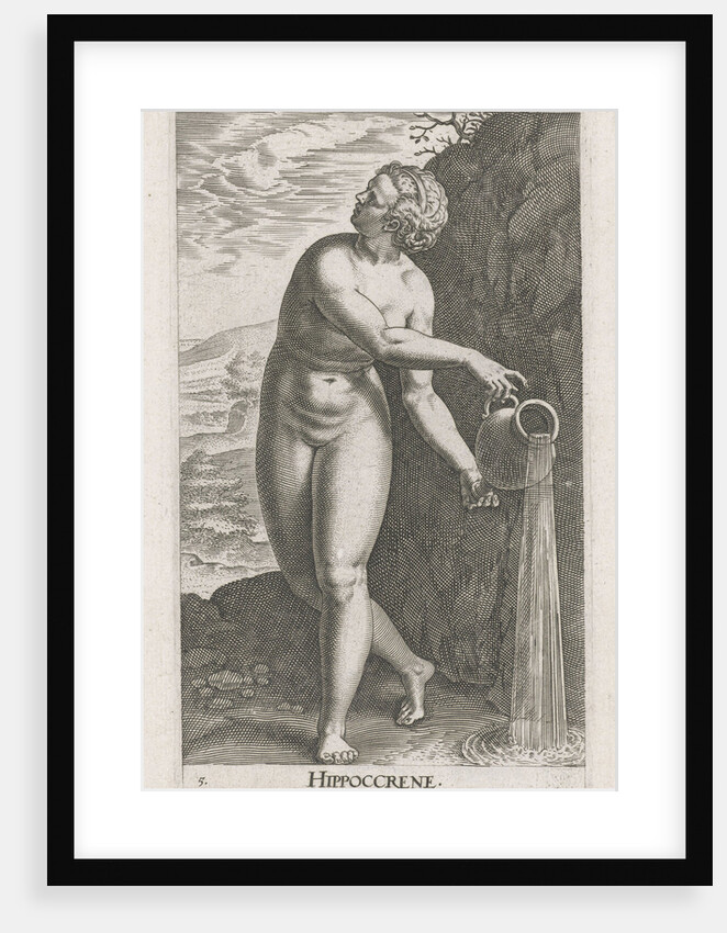 Water Nymph Hippoccrene by Philips Galle