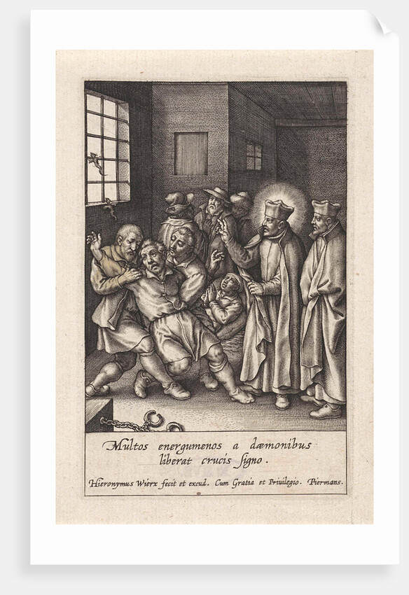 Ignatius Loyola Performs a devilish spell out by Hieronymus Wierix