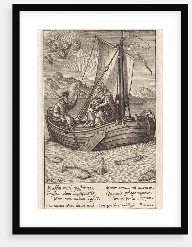 Flight to Egypt by boat by Piermans