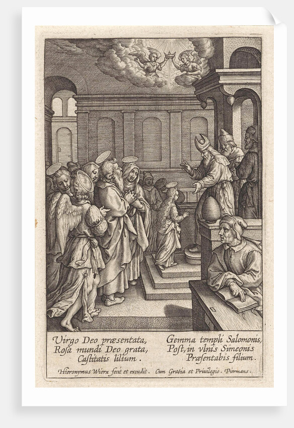 Presentation of Mary in the Temple by Hieronymus Wierix