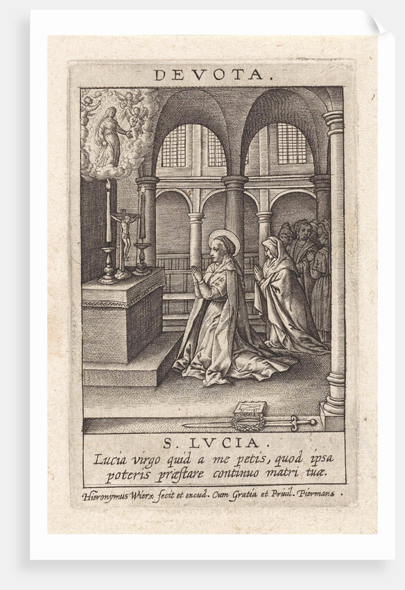 Virtue of devotees by Hieronymus Wierix