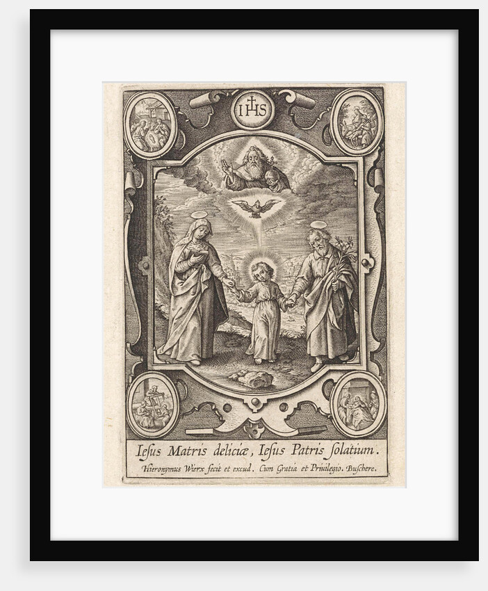 Earthly and heavenly Trinity by Hieronymus Wierix