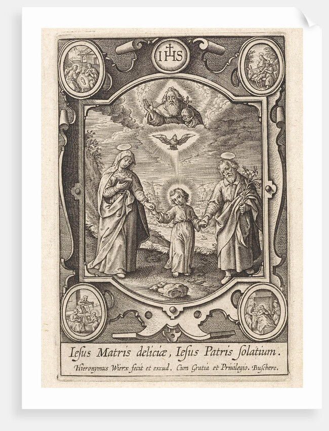 Earthly and heavenly Trinity by Hieronymus Wierix