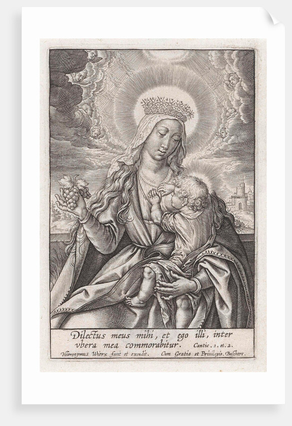 Mary suckling the Christ Child by Hieronymus Wierix