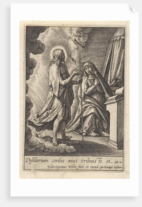 Christ appears to Mary by Hieronymus Wierix