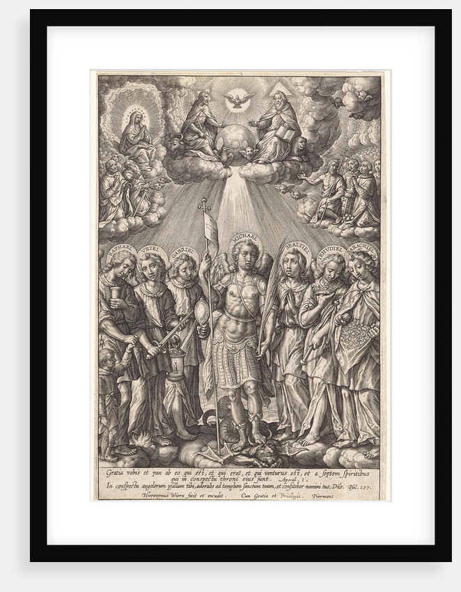 Seven Archangels by Hieronymus Wierix