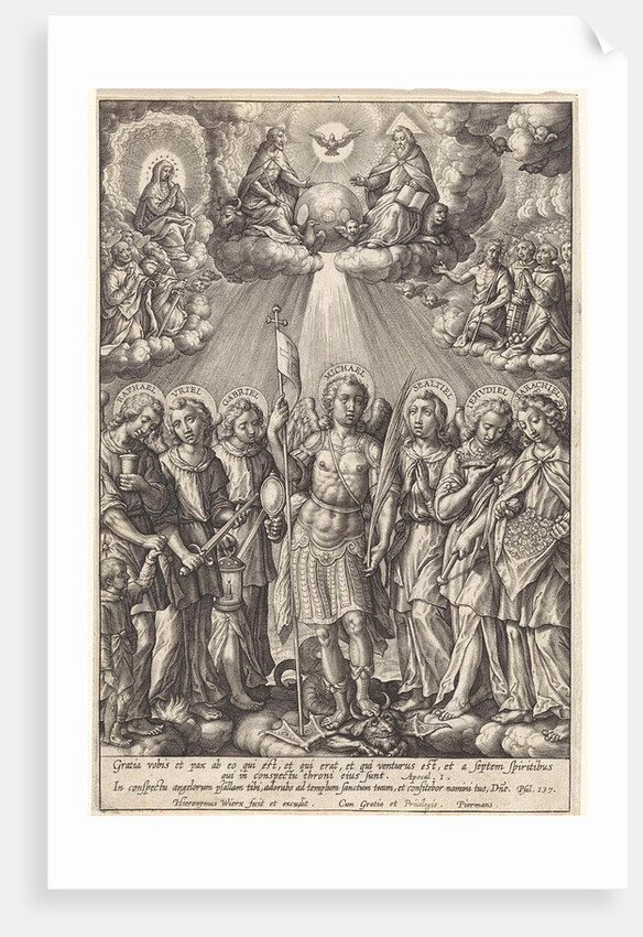 Seven Archangels by Hieronymus Wierix