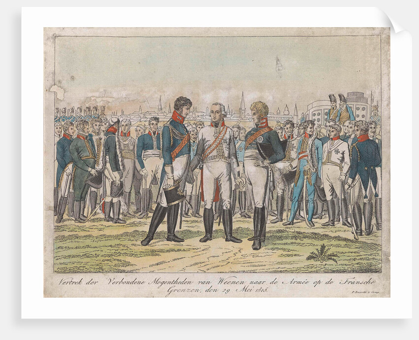 Departure of the allies to the battlefield, 1815 by P. Boscetti
