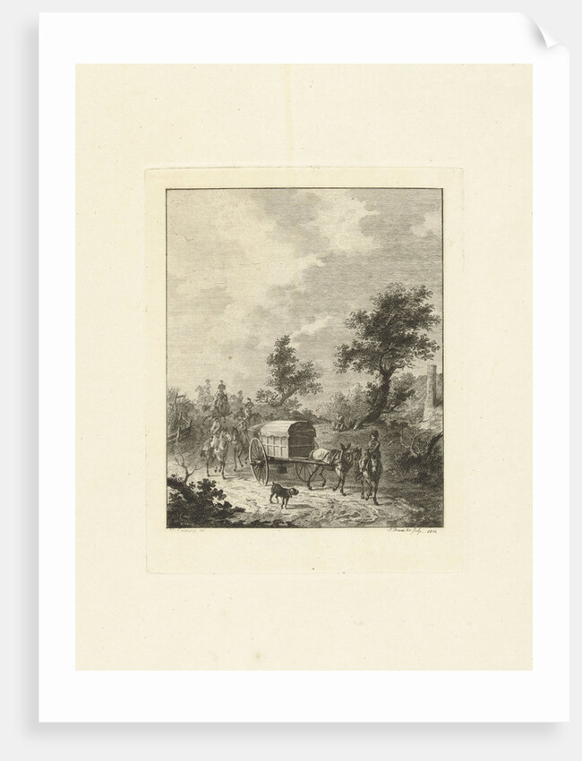 A group of soldiers on horseback by Joannes Bemme