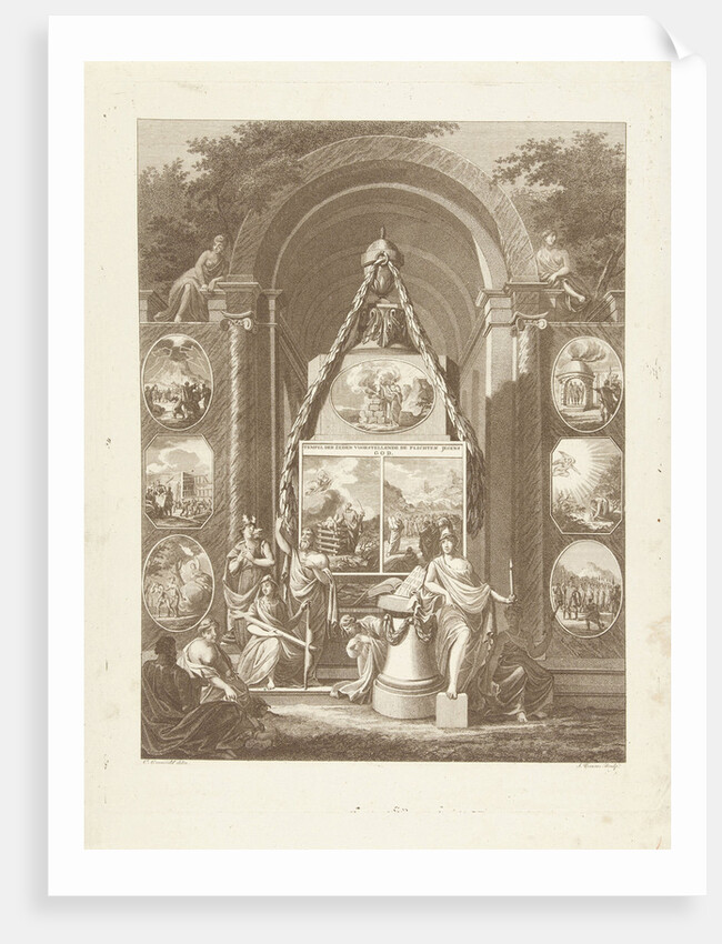 Temple of manners depicting the duties to God by Joannes Bemme