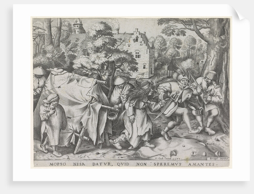 Dirty bride or wedding of Mopsus and Nisa by Hieronymus Cock