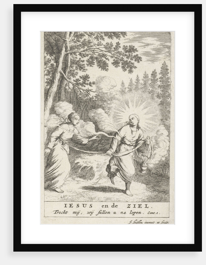 Christ and the personified soul by Jan Luyken