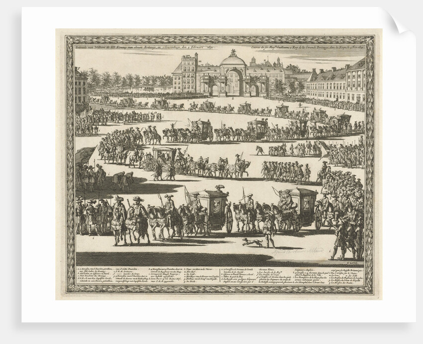 Entry of King William III, The Hague by Carel Allard
