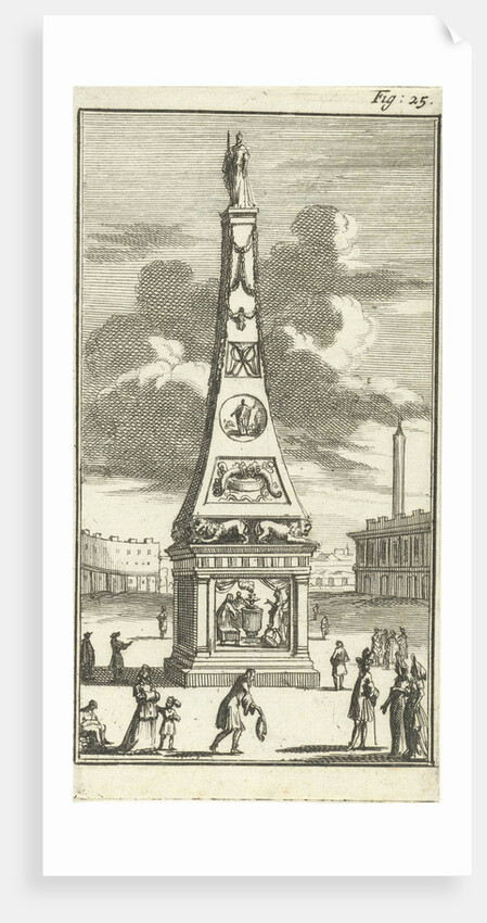 Obelisk with the statue of Mary II Stuart by Barent Beeck