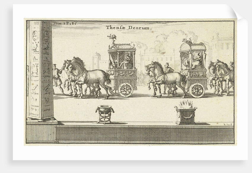 Pictures of Juno and Jupiter in carts driven around by François Halma