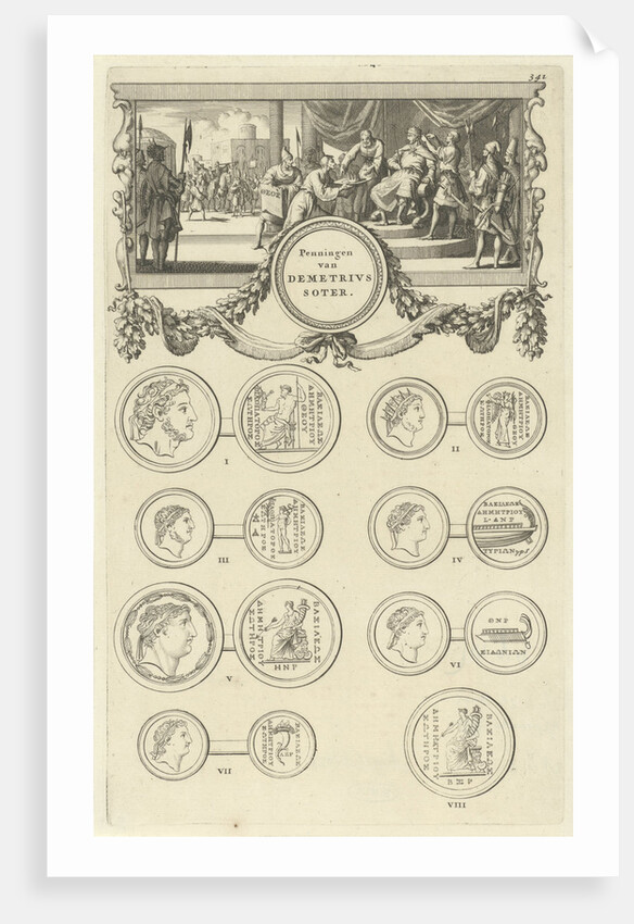 Demetrius I Soter is offered the crown of Judea by Wilhelmus Goeree I