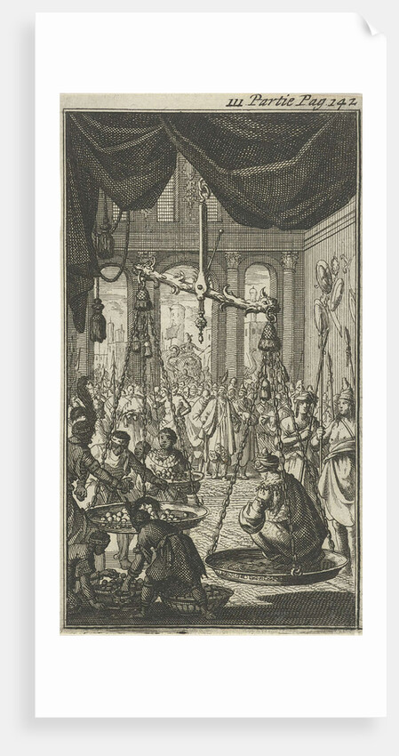 King of Delhi weighed on his birthday by Charles Angot