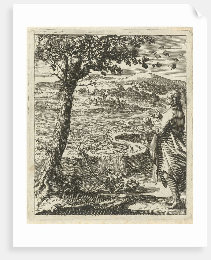 A man is witnessing a dike breach by Pieter Arentsz II