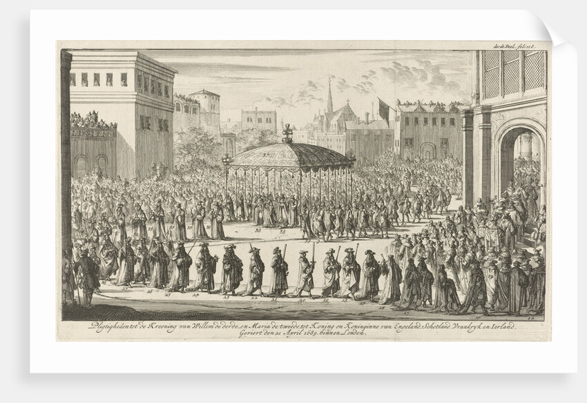 Coronation Procession of William III, 1689 by Jan Claesz ten Hoorn