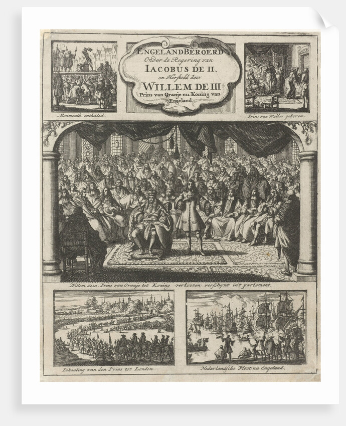 William III attends a session at the parliament in 1689 as King by Jan Claesz ten Hoorn