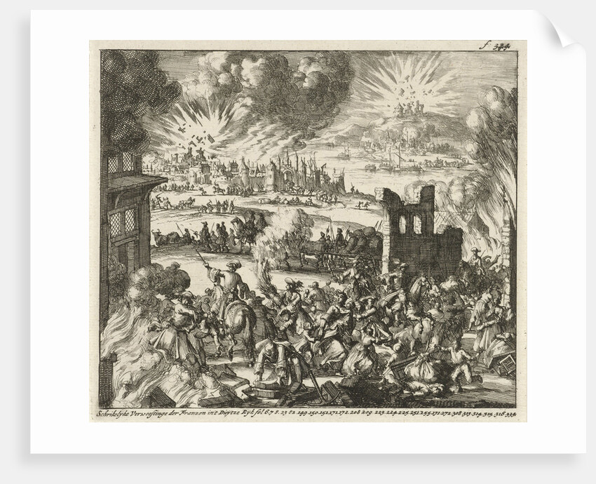 Murder, arson and destruction by the French in the Palatinate by Baltes Boekholt