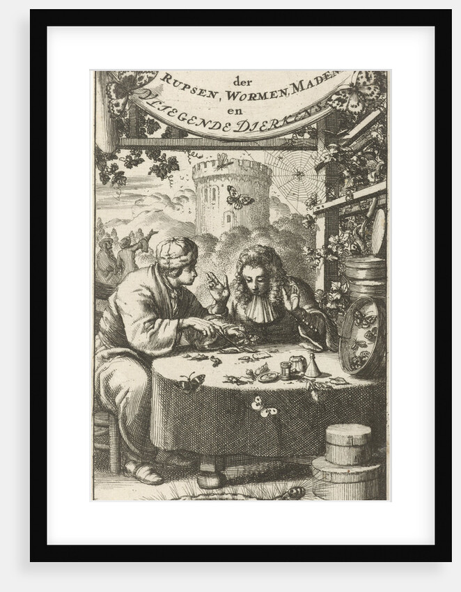 Scholars studying insects by Jan Claesz ten Hoorn