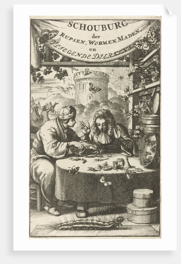 Scholars studying insects by Jan Claesz ten Hoorn