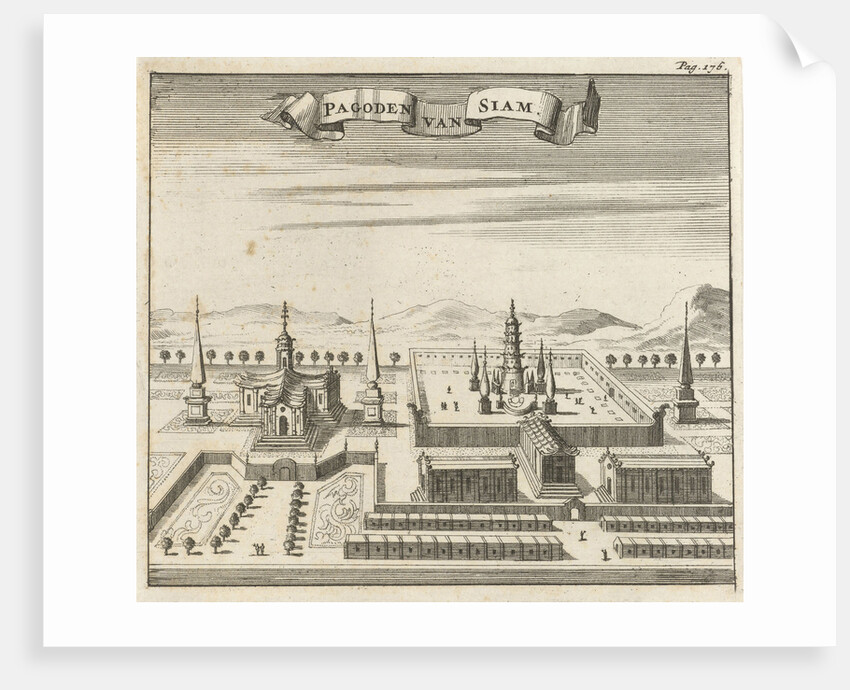Pagodas in Siam (Thailand) by Aart Dircksz Oossaan