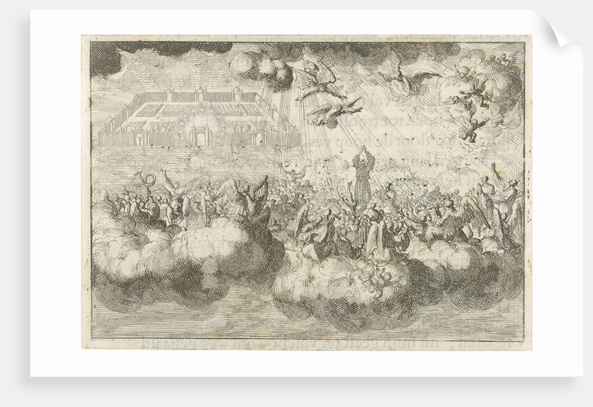 The heavenly Jerusalem with angels singing praise by David Ruarus