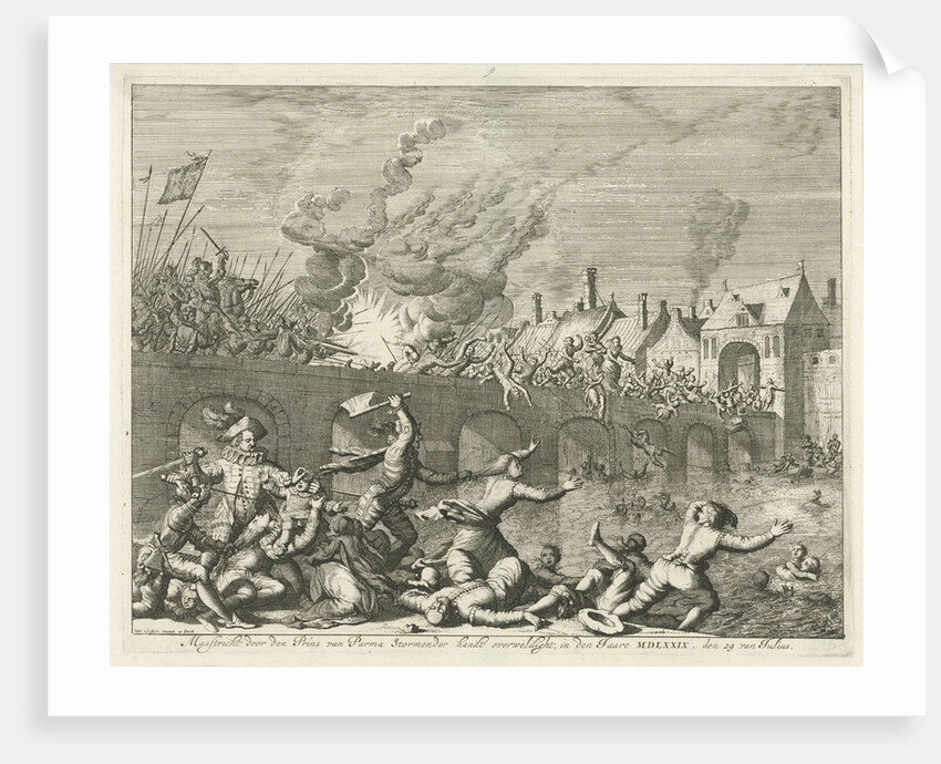 Spaniards killing people in Maastricht by Jan Luyken