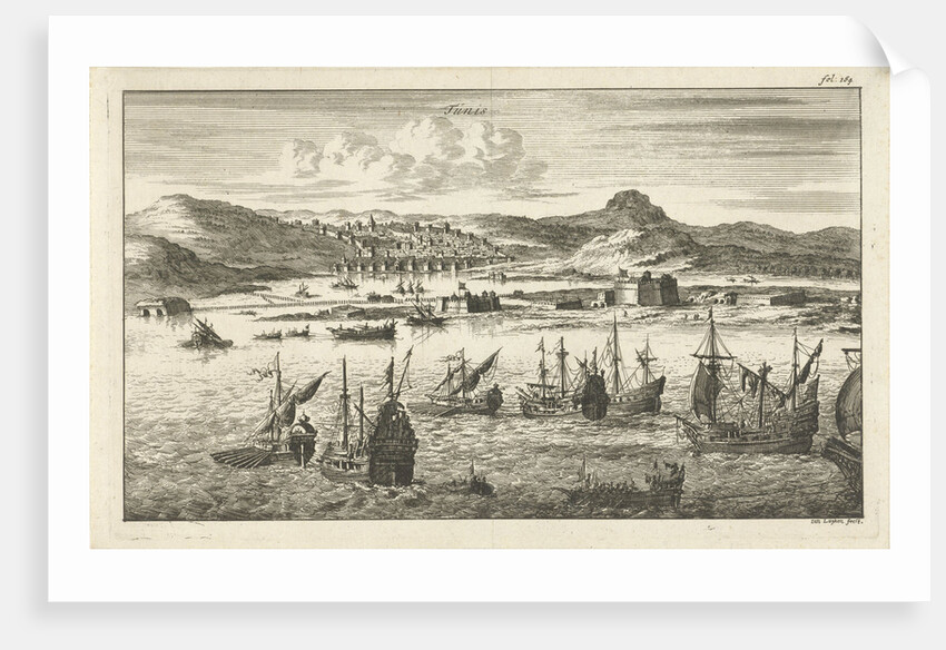 Tunisia, seen from the sea by Jan Claesz ten Hoorn